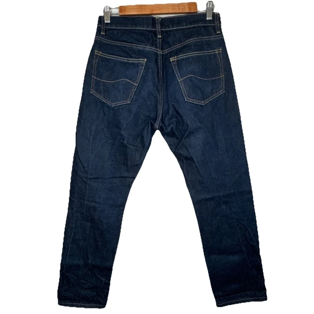 Huckberry Wellen Men's Blue Organic Denim Straight Cut Jeans Size 29